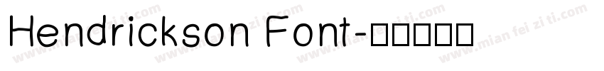 Hendrickson Font字体转换